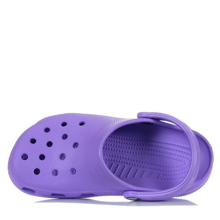 Crocs Classic Clog Womens Galaxy, Womens, Crocs, flats, purple, sandals, wide, womens