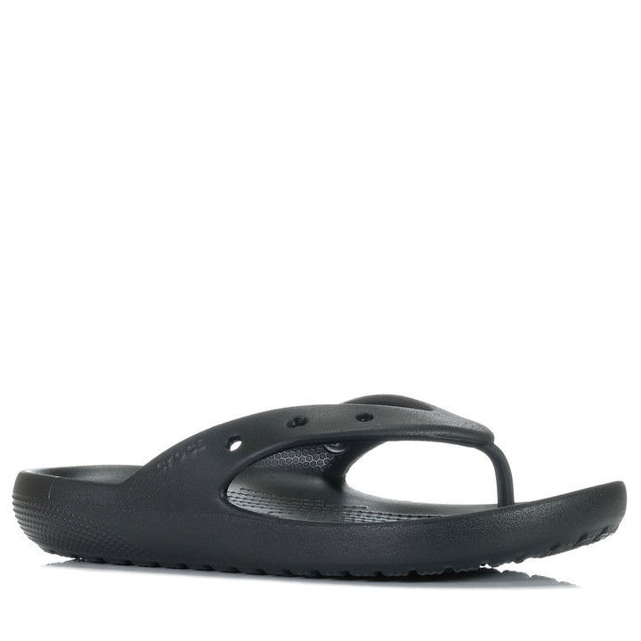 Crocs Classic Flip V2 Black, 10 W / 8 M US, 11 W / 9 M US, 12 W / 10 M US, 13 W / 11 M US, 14 W / 12 M US, 15 W / 13 M US, 6 W / 4 M US, 7 W / 5 M US, 8 W / 6 M US, 9 W / 7 M US, black, Crocs, flats, mens, sandals, unisex, wide, womens