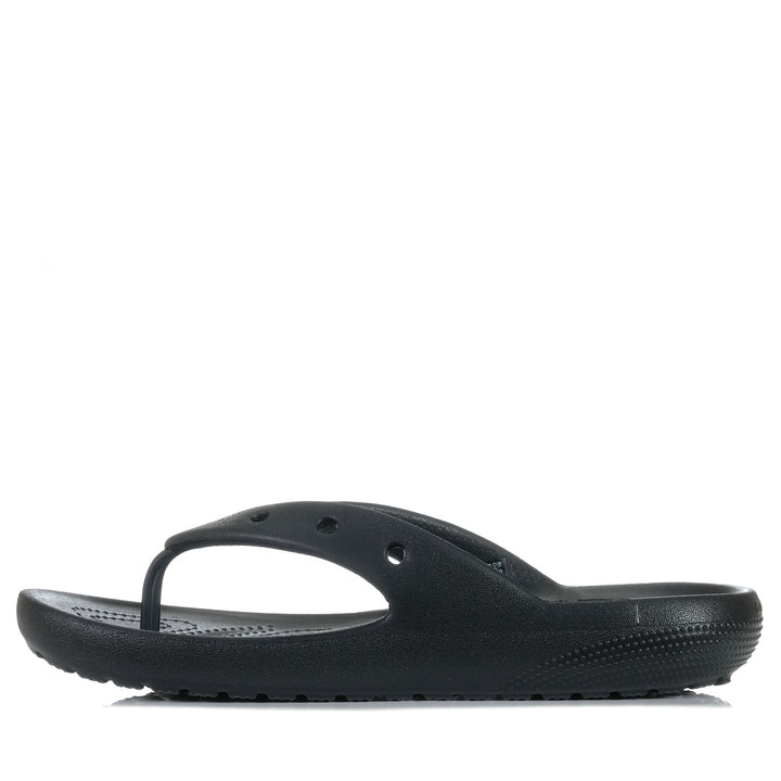 Crocs Classic Flip V2 Black, 10 W / 8 M US, 11 W / 9 M US, 12 W / 10 M US, 13 W / 11 M US, 14 W / 12 M US, 15 W / 13 M US, 6 W / 4 M US, 7 W / 5 M US, 8 W / 6 M US, 9 W / 7 M US, black, Crocs, flats, mens, sandals, unisex, wide, womens