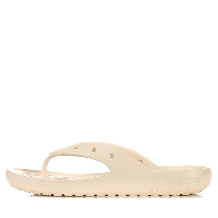 Crocs Classic Flip V2 Shitake, Womens, Crocs, flats, sandals, taupe, wide, womens