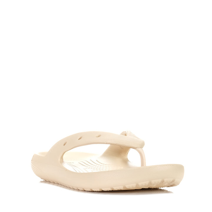 Crocs Classic Flip V2 Shitake, Womens, Crocs, flats, sandals, taupe, wide, womens