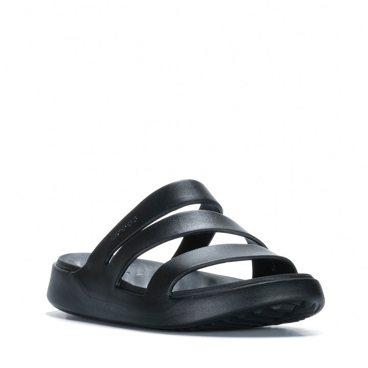 Crocs Getaway Strappy Black Womens Sandals