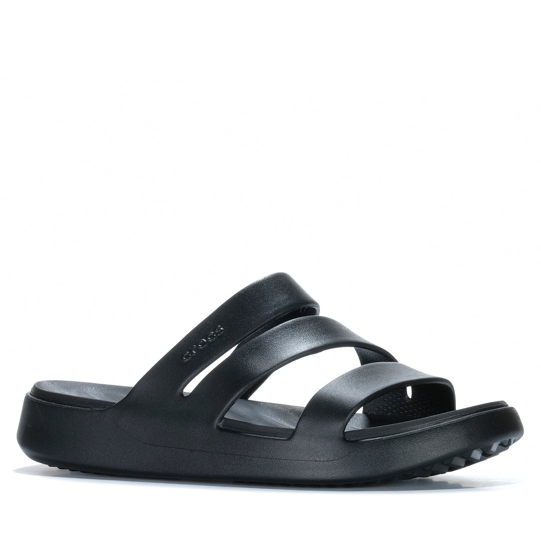 Crocs Getaway Strappy Black Womens Sandals