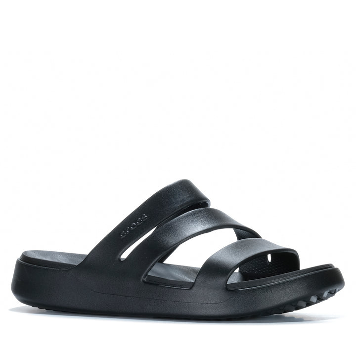 Crocs Getaway Strappy Black Womens Sandals