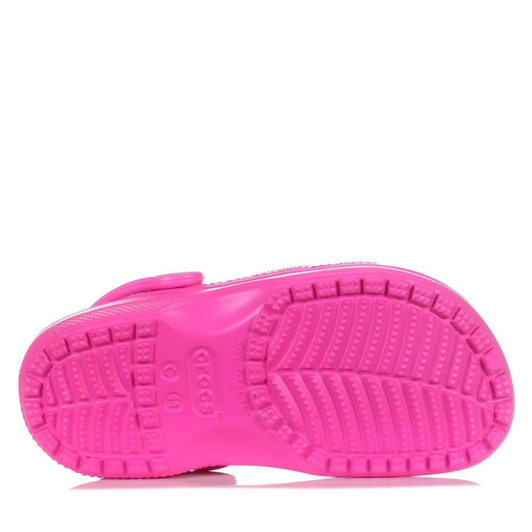 Crocs Kids Classic Clog Pink Crush, 1 US, 11 US, 12 US, 13 US, 2 US, 3 US, 4 US, 5 US, 6 US, Crocs, kids, pink, sandals, wide, youth