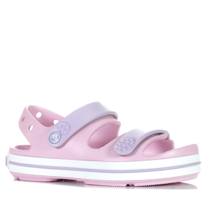 Crocs Kids Crocband Cruiser Sandal Ballerina/Lavender, Youth, crocs, kids, pink, sandals, youth