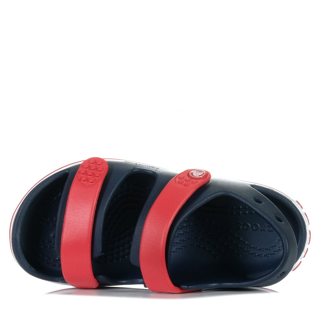 Crocs Kids Crocband Cruiser Sandal Navy/Red, 1 US, 11 US, 12 US, 13 US, 2 US, 3 US, 4 US, blue, Crocs, kids, sandals, wide, youth