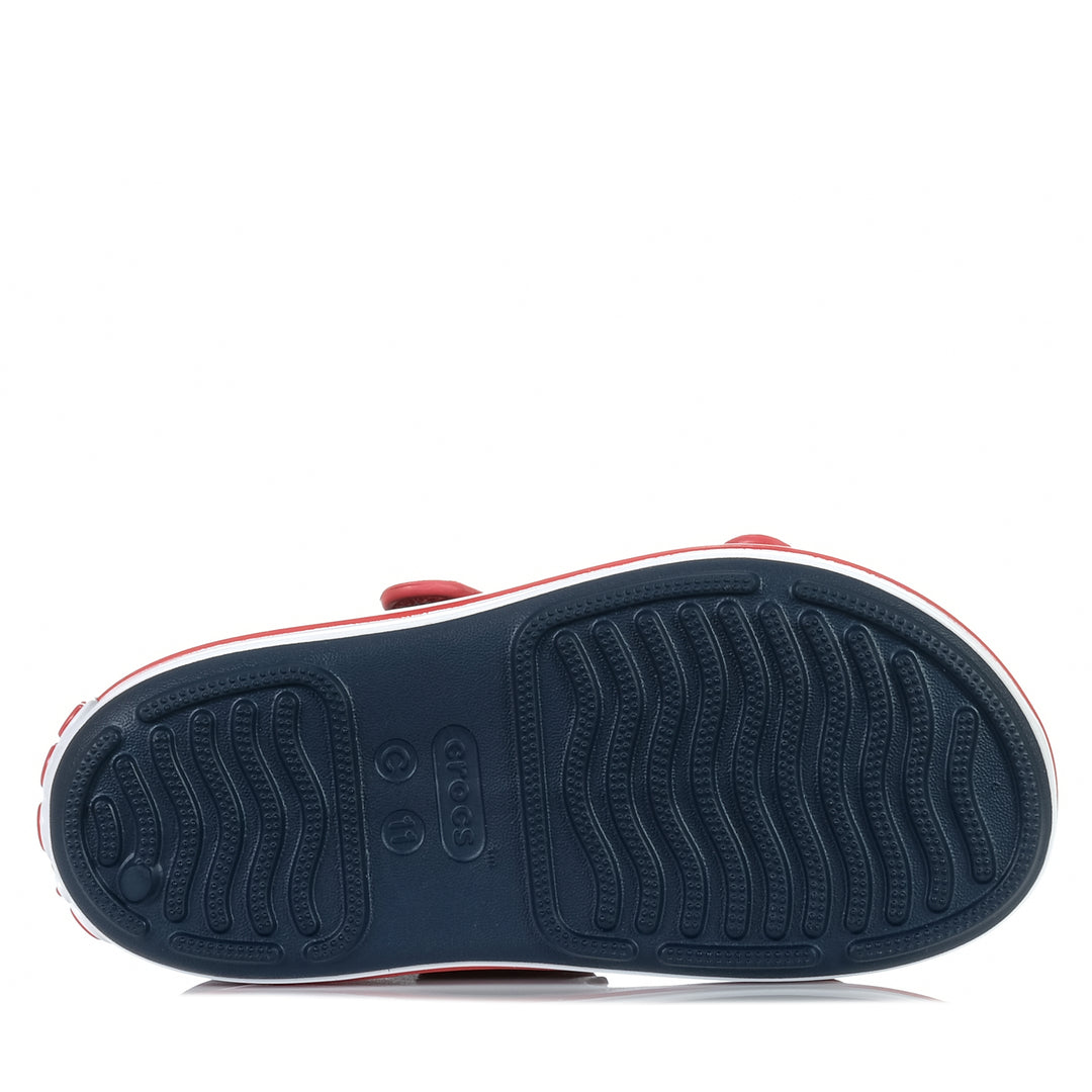 Crocs Kids Crocband Cruiser Sandal Navy/Red, 1 US, 11 US, 12 US, 13 US, 2 US, 3 US, 4 US, blue, Crocs, kids, sandals, wide, youth