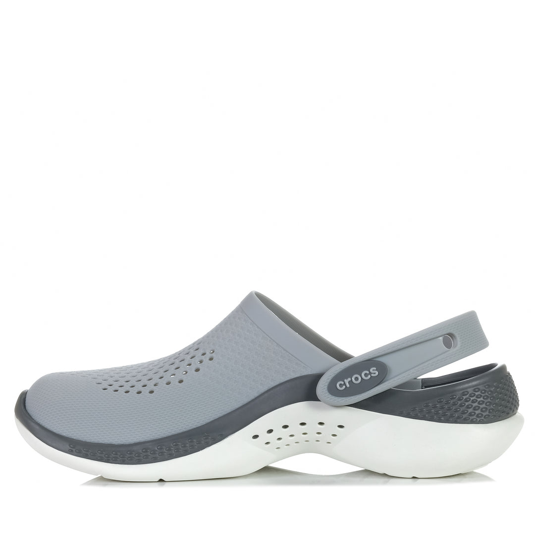 Crocs LiteRide 360 Clog Light Grey/Slate Grey, 10 W / 8 M US, 11 W / 9 M US, 6 W / 4 M US, 7 W / 5 M US, 8 W / 6 M US, 9 W / 7 M US, Crocs, flats, grey, mens, sandals, womens