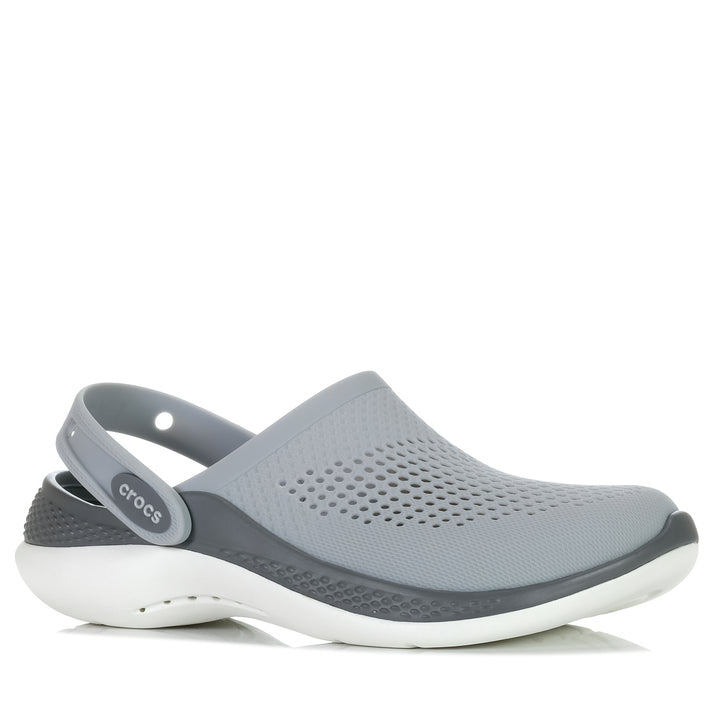 Crocs LiteRide 360 Clog Light Grey/Slate Grey, 10 W / 8 M US, 11 W / 9 M US, 6 W / 4 M US, 7 W / 5 M US, 8 W / 6 M US, 9 W / 7 M US, Crocs, flats, grey, mens, sandals, womens