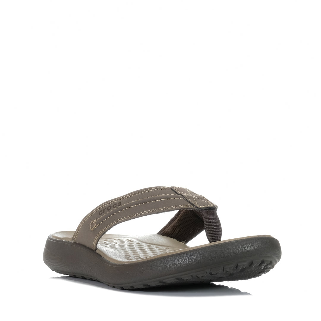 Crocs Yukon Vista II LR Flip Espresso, 10 US, 11 US, 12 US, 13 US, 14 US, 7 US, 8 US, 9 US, brown, Crocs, mens, sandals, wide