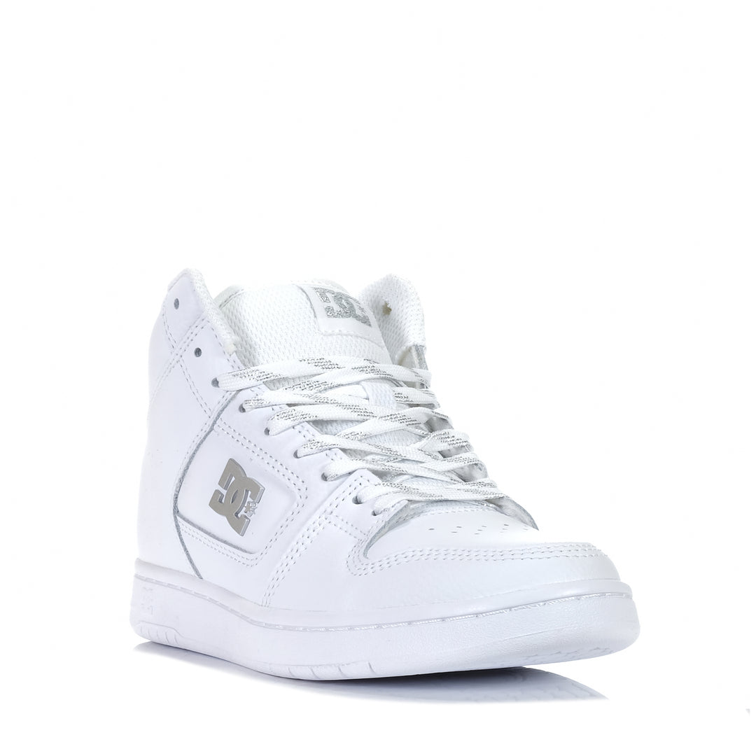 DC Shoes Manteca 4 Hi White/Silver, Womens