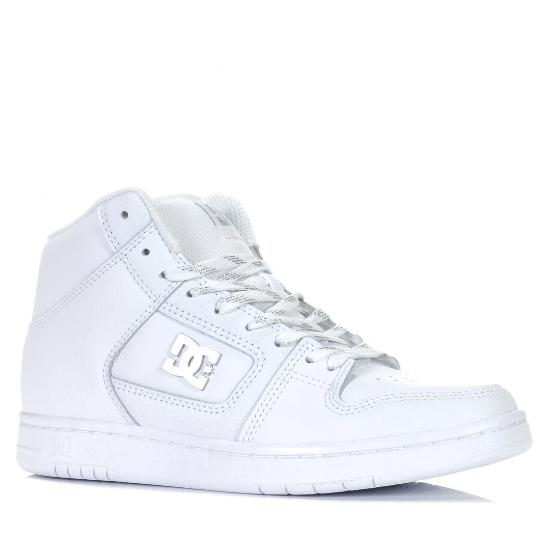 DC Manteca 4 Hi White/Silver, 10 US, 11 US, 6 US, 7 US, 8 US, 9 US, DC, high-top, sneakers, white, womens