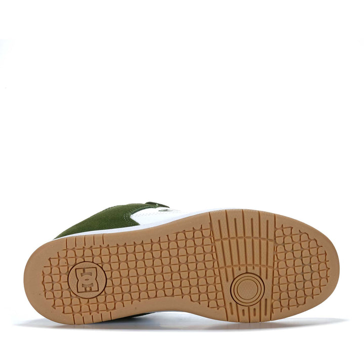 DC Manteca 4 Olive/White
