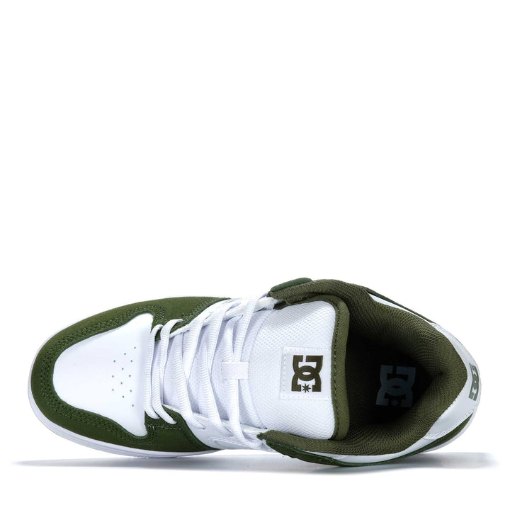 DC Manteca 4 Olive/White
