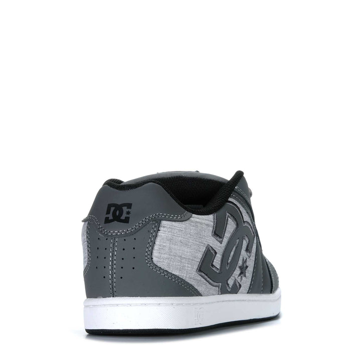 DC Net Grey/Black/White Mens Sneakers