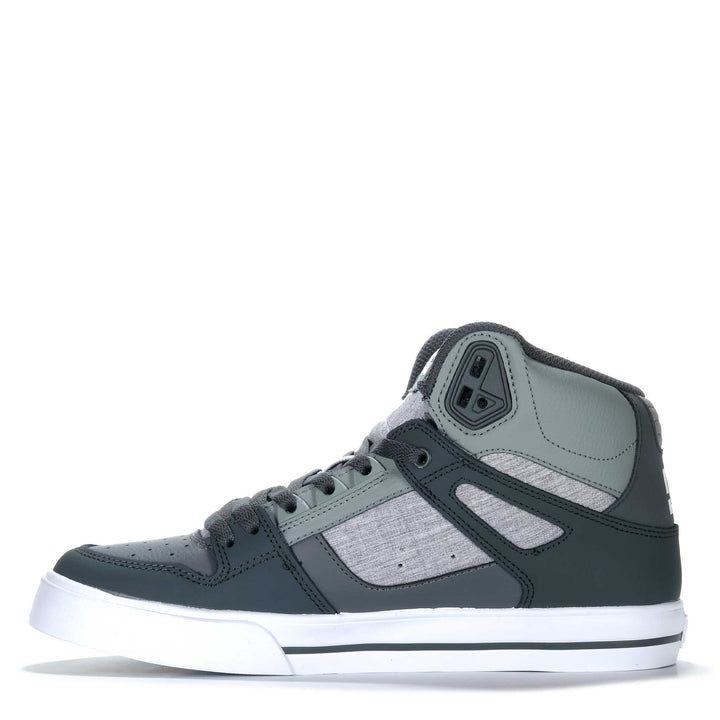 DC Pure High-Top WC Grey/Grey Mens Sneakers