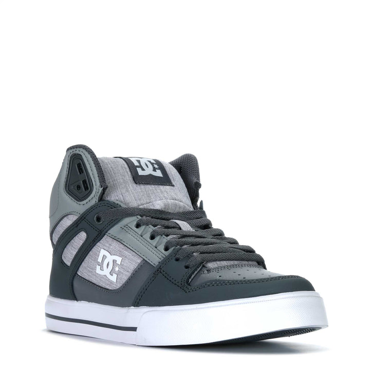 DC Pure High-Top WC Grey/Grey Mens Sneakers