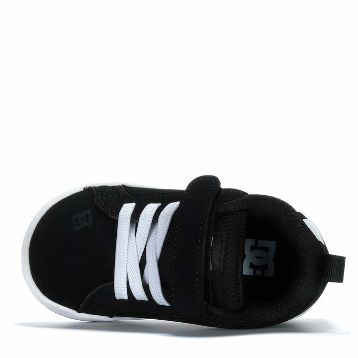 DC Shoes Court Graffik Toddler Black/White Toddler Shoes