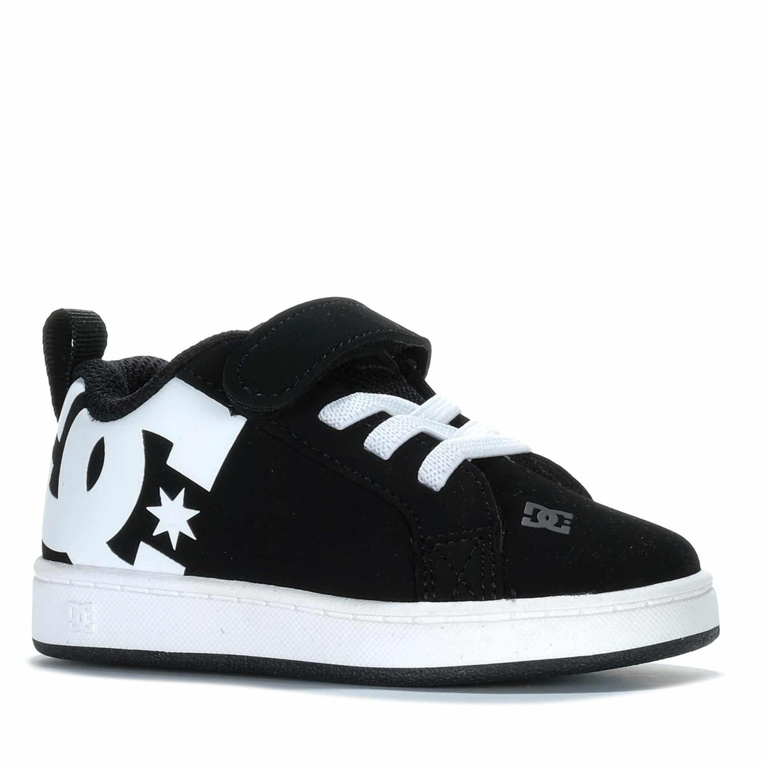 DC Shoes Court Graffik Toddler Black/White Toddler Shoes