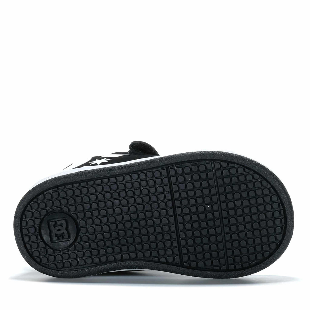 DC Shoes Court Graffik Toddler Black/White Toddler Shoes