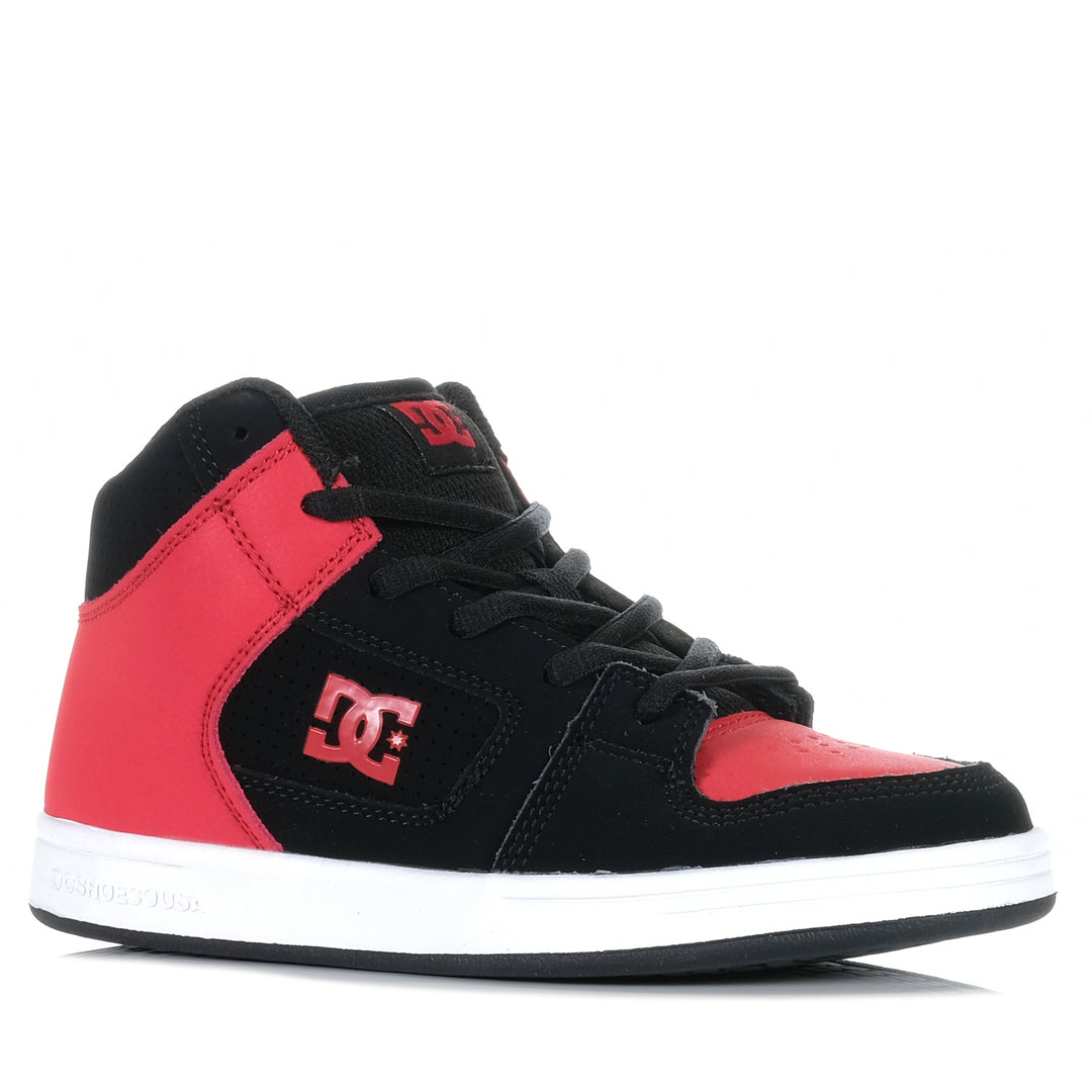 DC Manteca 4 Hi Youth Black/Red, 1 US, 2 US, 3 US, 4 US, 5 US, 6 US, 7 US, black, boots, DC, DCS, kids, youth