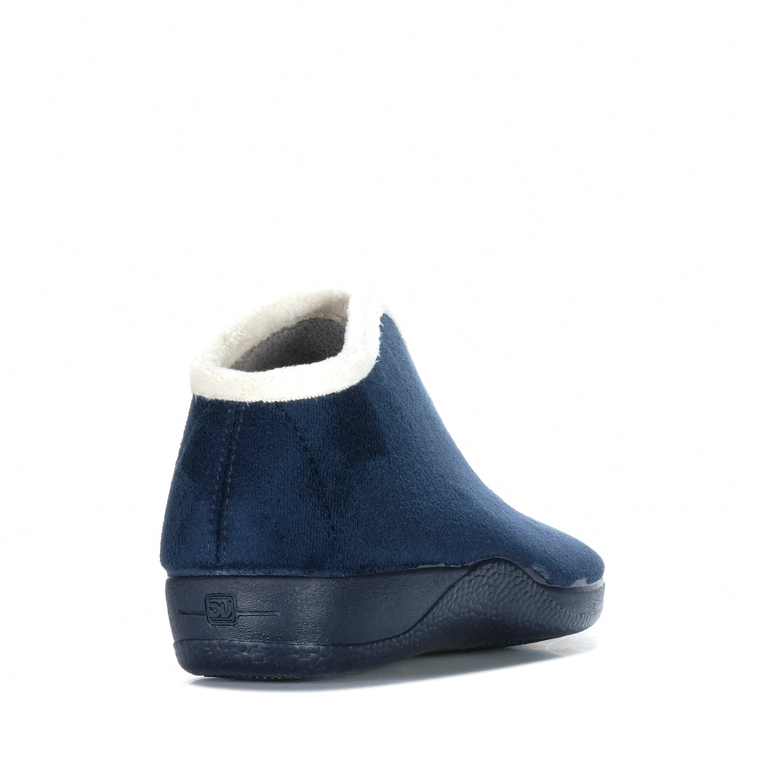 DeValverde Cuddles 9709 Navy Womens Slippers