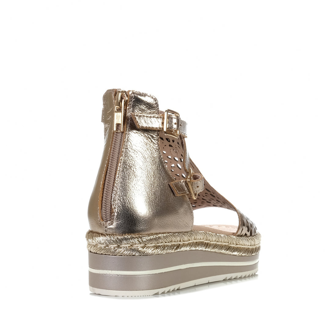 Django & Juliette Accra Champagne, Womens, django & juliette, flats, metallic, sandals, womens