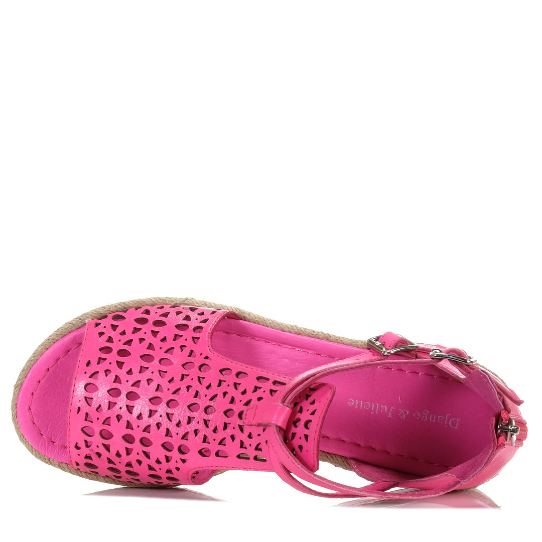 Django & Juliette Accra Hot Pink, Womens, Django & Juliette, flats, pink, sandals, womens