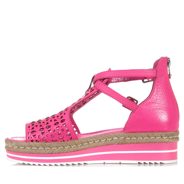 Django & Juliette Accra Hot Pink, Womens, Django & Juliette, flats, pink, sandals, womens