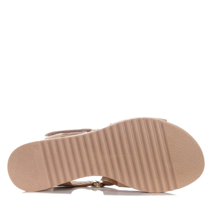 Django & Juliette Alannies Cappuccino, Womens, brown, django & juliette, flats, sandals, wedge, womens