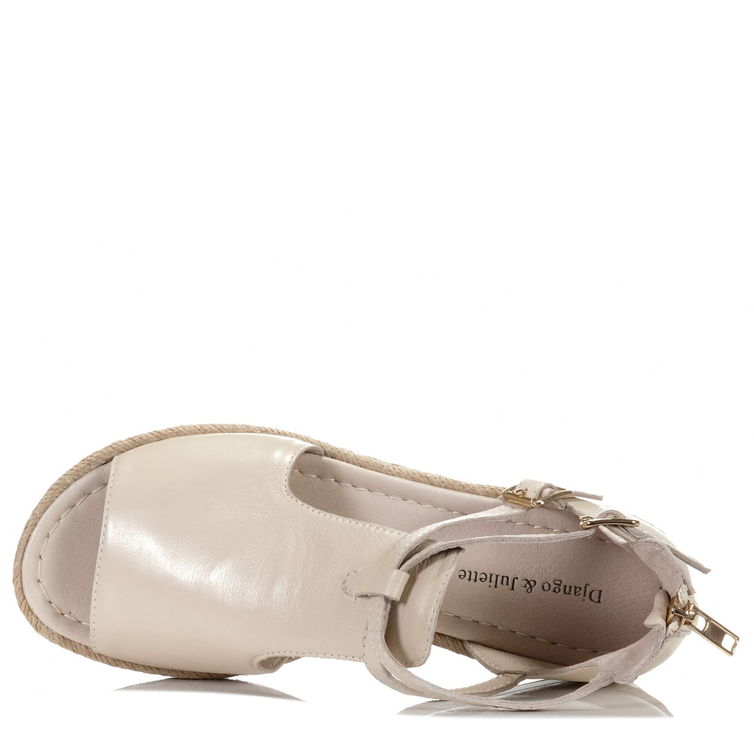 Django & Juliette Alexys Vanilla, 37 eu, 38 eu, 39 eu, 40 eu, 41 eu, django & juliette, flats, sandals, white, womens