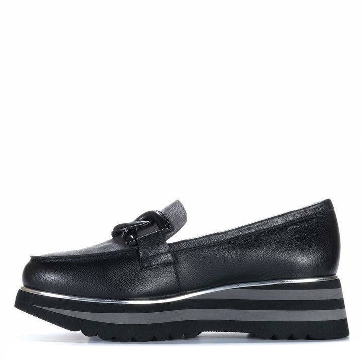 Django &amp; Juliette Eaila Black/Charcoal Womens Shoes