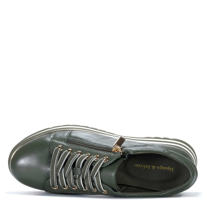 Django &amp; Juliette Eammes Olive Womens Shoes
