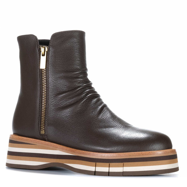 Django &amp; Juliette Ganni Chocolate Womens Boots