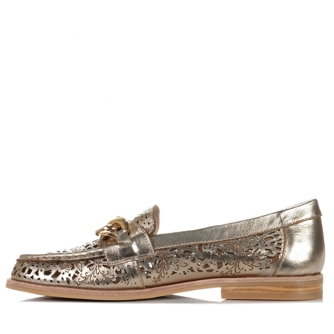 Django & Juliette Quexx Champagne, Womens, django & juliette, flats, metallic, shoes, womens