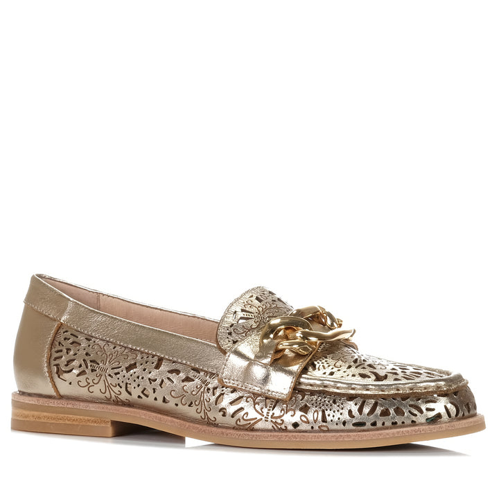 Django & Juliette Quexx Champagne, Womens, django & juliette, flats, metallic, shoes, womens