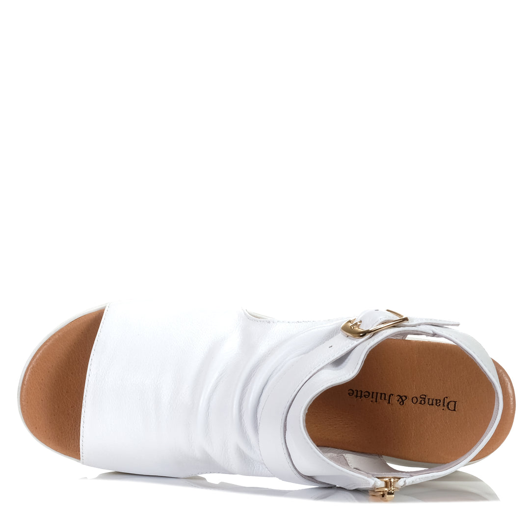 Django & Juliette Rufuss White/White, 37 eu, 38 eu, 39 eu, 40 eu, 41 eu, django & juliette, flats, sandals, white, womens