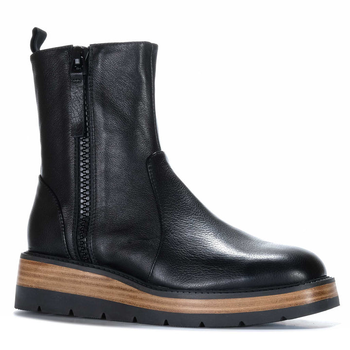 Django &amp; Juliette Thans Black/Natural Womens Boots