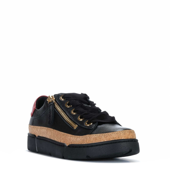 Django &amp; Juliette Torayne Black/Dark Red Womens Shoes