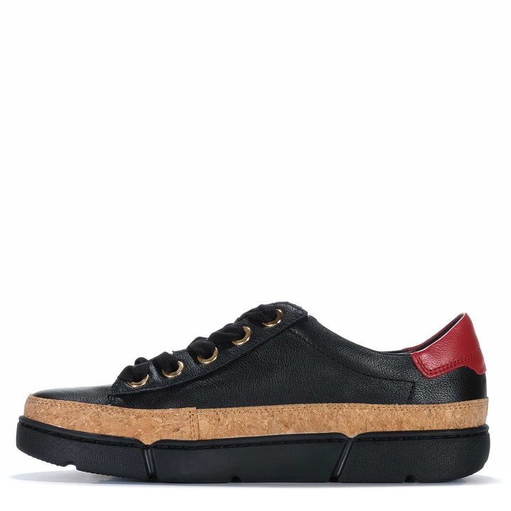 Django &amp; Juliette Torayne Black/Dark Red Womens Shoes