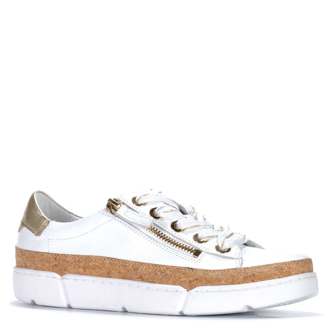 Django & Juliette Torayne White/Gold Womens Shoes