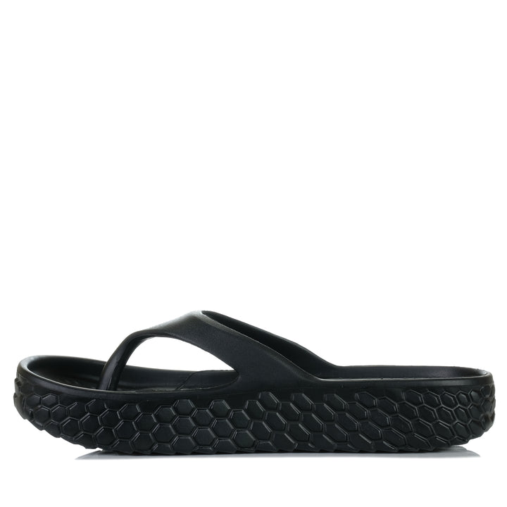 DoubleU Kyoto Black, 36 eu, 37 eu, 38 eu, 39 eu, 40 eu, 41 eu, black, double u, flats, sandals, womens