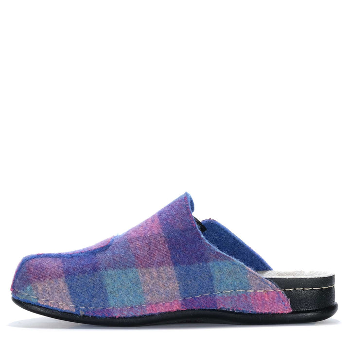 Dr Feet Harriet Purple Tartan