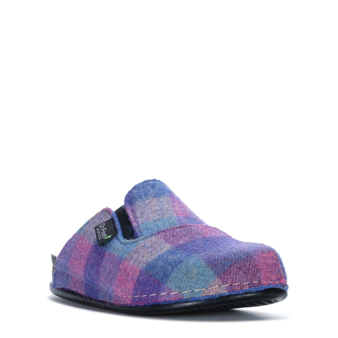 Dr Feet Harriet Purple Tartan