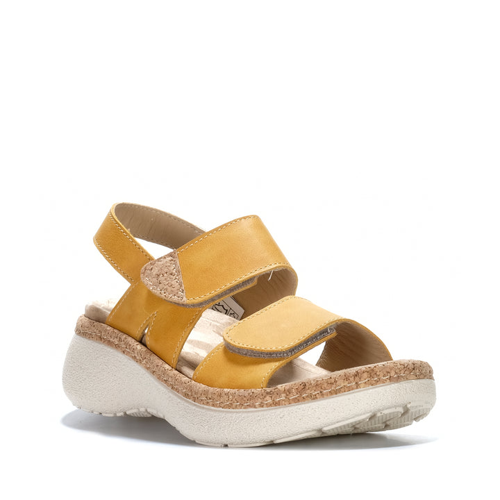 Dr Feet Hawkeye Mustard Womens Sandals