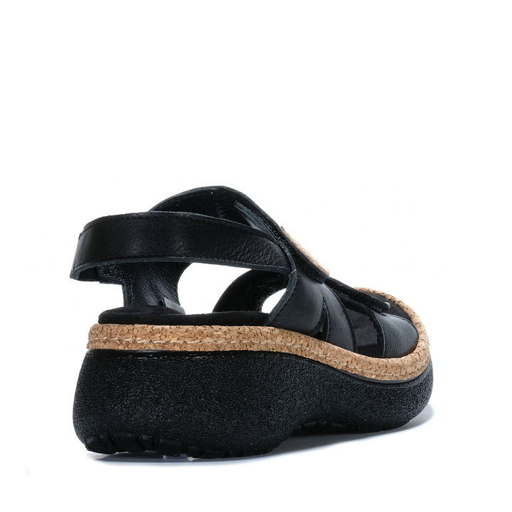 Dr Feet Hawkeye Nero Womens Sandals