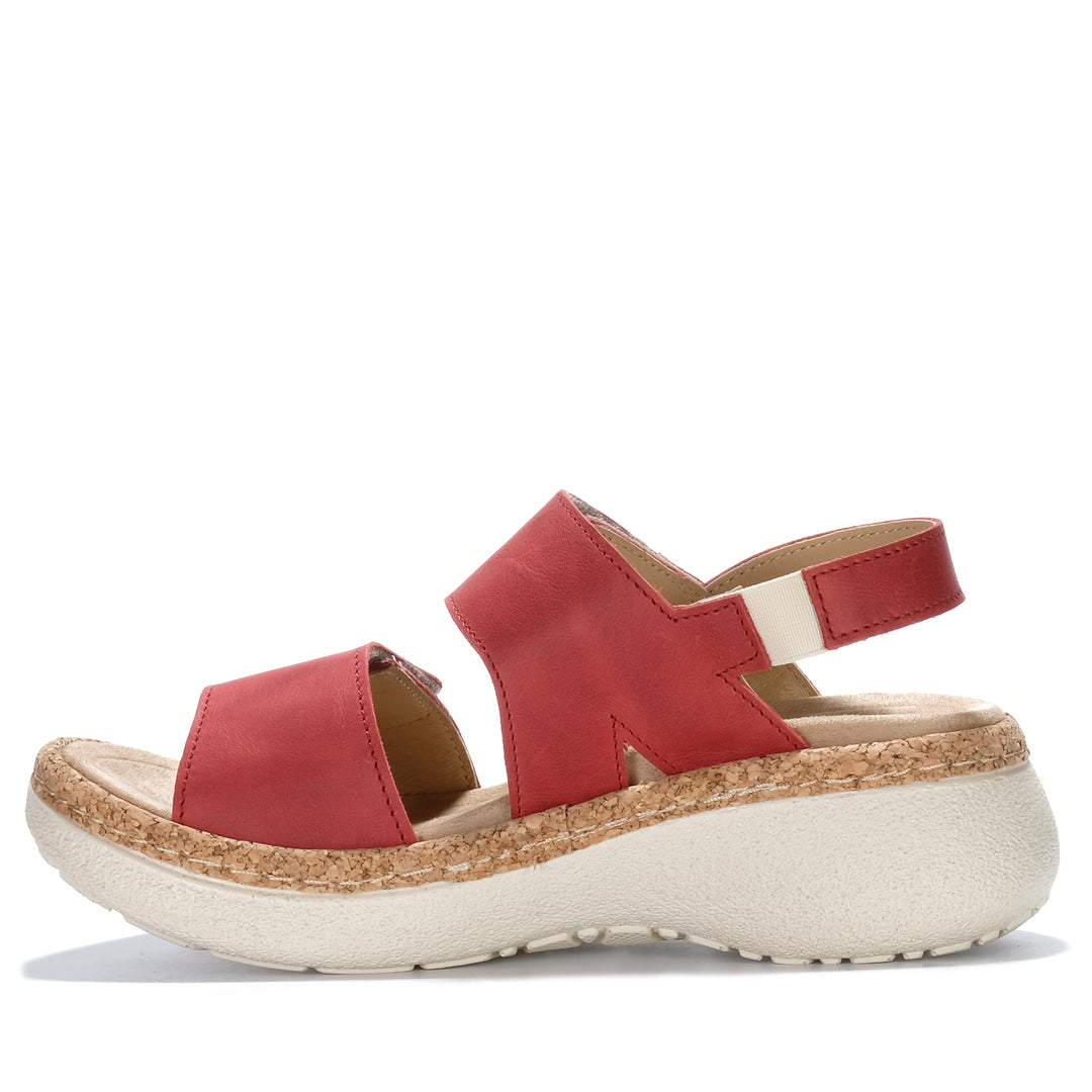 Dr Feet Hawkeye Rosso Womens Sandals