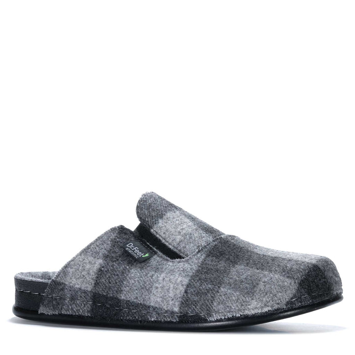 Dr Feet Heath Grey Tartan