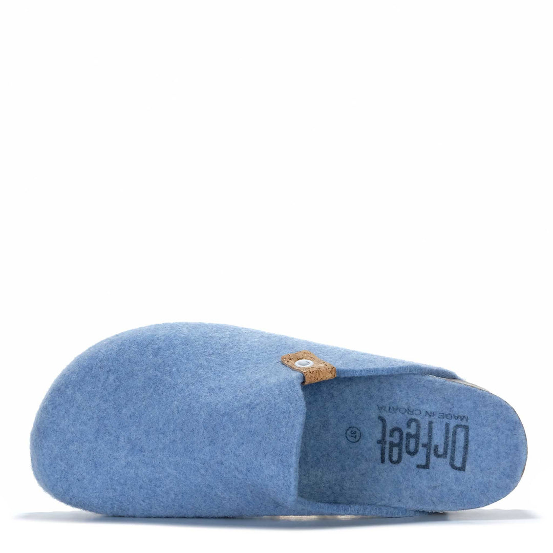 Dr Feet Hef Blue Womens Slippers